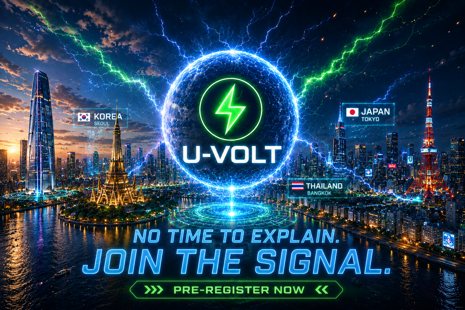 U-VOLT — No Time To Explain. Join The Signal.